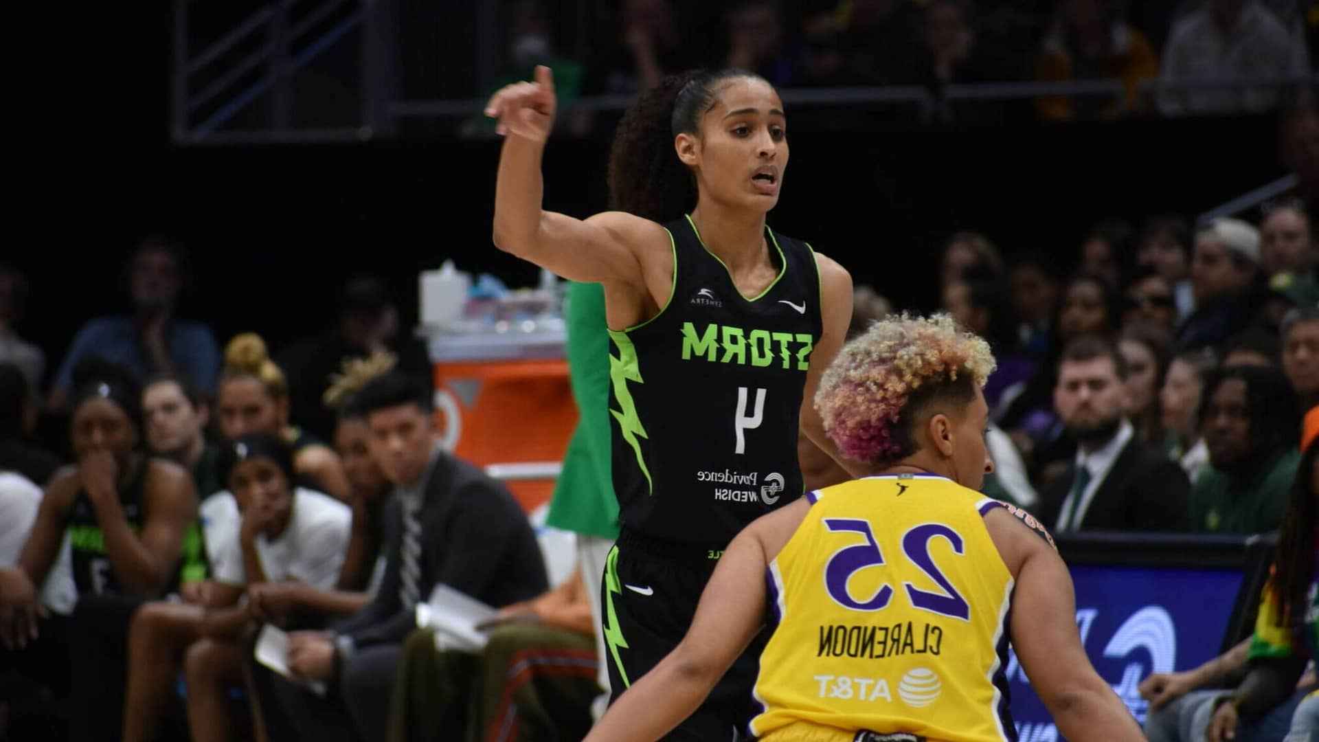 Seattle Storm Surge in Fourth Quarter, Overpower Los Angeles Sparks in 95-79 Victory